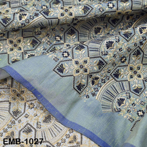 Embroidered Fabric by the yard Sewing DIY Crafting Indian Embroidery Wedding Dress Costumes Dolls Bags Cushion Covers Table Runners Blouses
