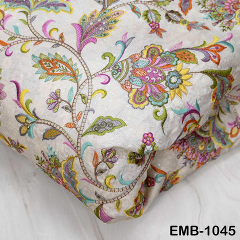 Embroidered Fabric by the Yard for Sewing DIY Crafting Embroidery Wedding Dress Costumes, dolls, bags, table runners, blouses