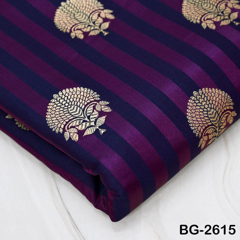 Brocade Fabric by Yard: Blended Silk Banarasi Textile for Dresses, Jackets, Home Decor