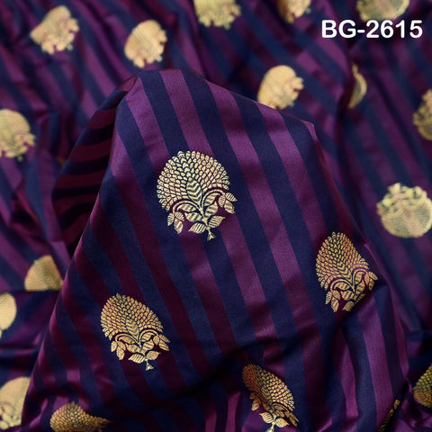 Brocade Fabric by Yard: Blended Silk Banarasi Textile for Dresses, Jackets, Home Decor