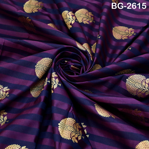 Brocade Fabric by Yard: Blended Silk Banarasi Textile for Dresses, Jackets, Home Decor