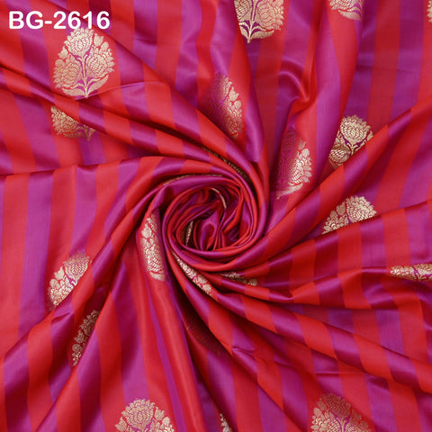 Brocade Fabric by Yard: Blended Silk Banarasi Textile for Dresses, Jackets, Home Decor