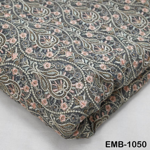 Indian Embroidery Fabric by the yard Embroidered Wedding Costumes Fabric Regency Reticules Victorian Handbags Marie Antoinette Junk Journals