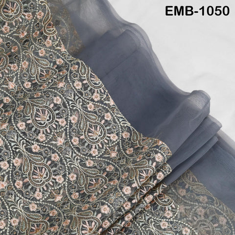 Indian Embroidery Fabric by the yard Embroidered Wedding Costumes Fabric Regency Reticules Victorian Handbags Marie Antoinette Junk Journals