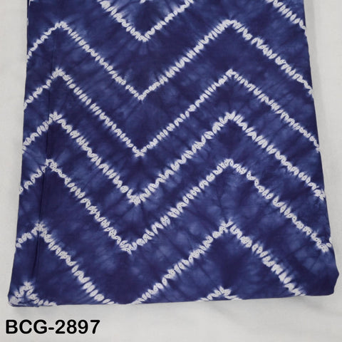Hand Dyed Indigo Shibori Cotton Fabric: Soft Medium Weight, 44" Width (1 Yard)
