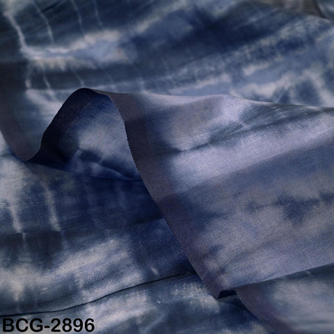 Blue Indian Shibori Tie-Dye Hand-Printed, Hand-Dyed Cotton-Silk fabric by the Yard, Sewing, Crafting Curtains Summer Dresses Women's Apparel