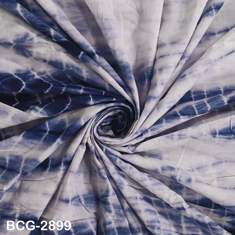 2.5 Yards Hand-Dyed Indigo Shibori Cotton Fabric: Soft Medium Weight, 44" Width (1 Yard)