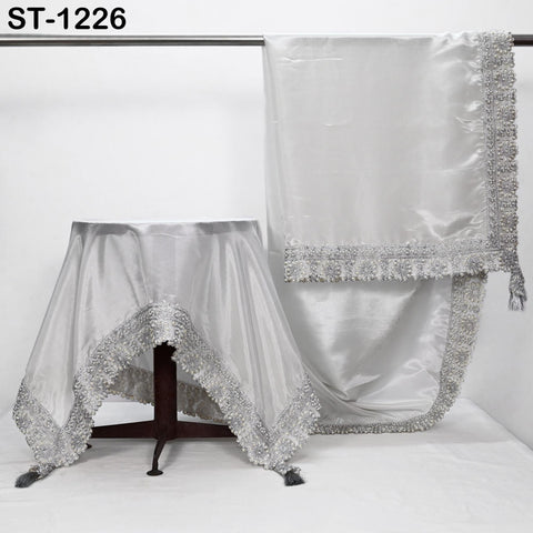 Silver Zari Tissue Dupatta for Women, Bridal Wedding lehenga Heavy Chunni Veil Sequin Scarf, Indian Ethnic Dress Costume Bridesmaid's Gift