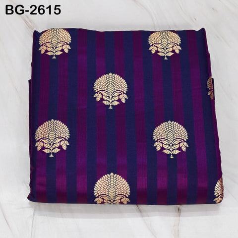 Brocade Fabric by Yard: Blended Silk Banarasi Textile for Dresses, Jackets, Home Decor