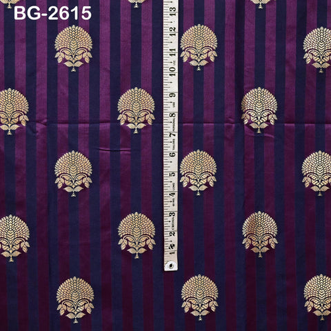 Brocade Fabric by Yard: Blended Silk Banarasi Textile for Dresses, Jackets, Home Decor
