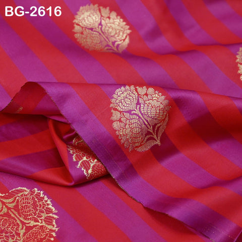 Brocade Fabric by Yard: Blended Silk Banarasi Textile for Dresses, Jackets, Home Decor