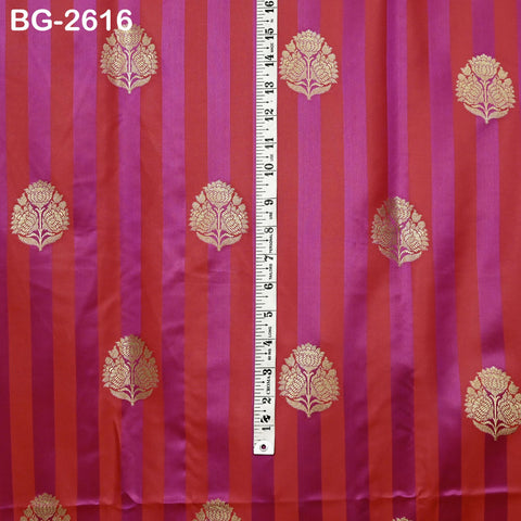 Brocade Fabric by Yard: Blended Silk Banarasi Textile for Dresses, Jackets, Home Decor