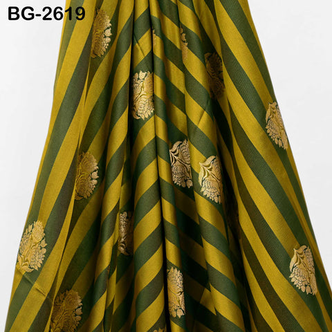 Brocade Fabric by Yard: Blended Silk Banarasi Textile for Dresses, Jackets, Home Decor