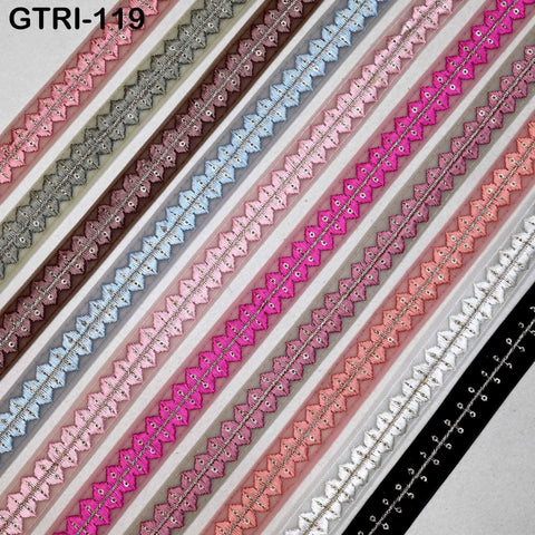 9 Yard Embroidered Costume Crafting Gift Wrapping Ribbon Christmas Trim Indian Trimming Sewing Dress Making Laces Home Cushion Decor Border