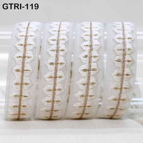 9 Yard Embroidered Costume Crafting Gift Wrapping Ribbon Christmas Trim Indian Trimming Sewing Dress Making Laces Home Cushion Decor Border