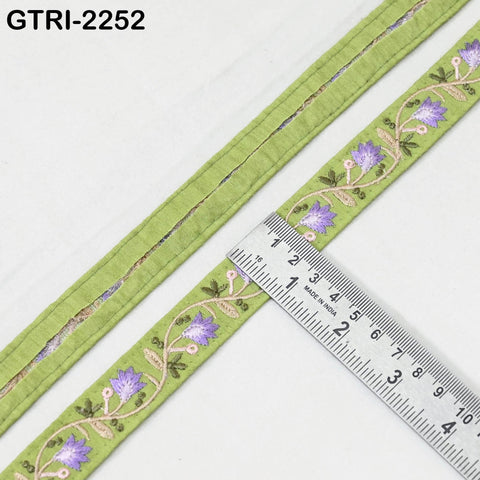 9 Yard 3cm Embroidery Ribbon for Kids Crafting Sewing Costumes Dog Collar Tote Bags, Lampshades, Holidays Decor Embroidered Embellishment