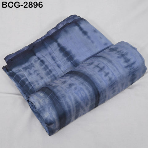 Blue Indian Shibori Tie-Dye Hand-Printed, Hand-Dyed Cotton-Silk fabric by the Yard, Sewing, Crafting Curtains Summer Dresses Women's Apparel
