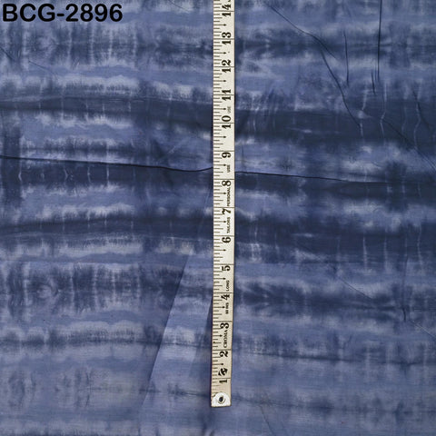Blue Indian Shibori Tie-Dye Hand-Printed, Hand-Dyed Cotton-Silk fabric by the Yard, Sewing, Crafting Curtains Summer Dresses Women's Apparel