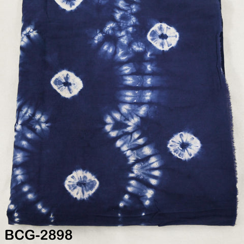 Hand Dyed Indigo Shibori Cotton Fabric: Soft Medium Weight, 44" Width (1 Yard)
