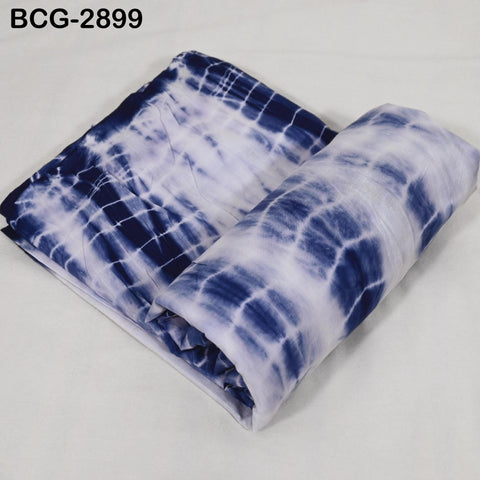 2.5 Yards Hand-Dyed Indigo Shibori Cotton Fabric: Soft Medium Weight, 44" Width (1 Yard)