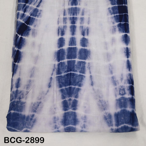 2.5 Yards Hand-Dyed Indigo Shibori Cotton Fabric: Soft Medium Weight, 44" Width (1 Yard)