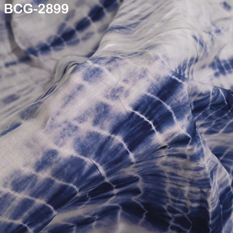 2.5 Yards Hand-Dyed Indigo Shibori Cotton Fabric: Soft Medium Weight, 44" Width (1 Yard)