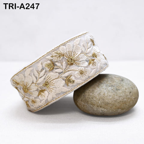 9 Yard Decorative Indian Trims Sari Embellishments Embroidery Clutches Ribbon Cushions Sewing Crafting Trimmings Curtains Headbands Borders