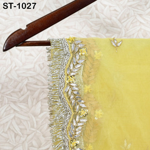 Gotta Patti Dupatta Hand Embroidery Organza Custom Designer Bridal Wedding Lehenga Women Chunni Veil Scarf Crafting Dress Gifts for Wife