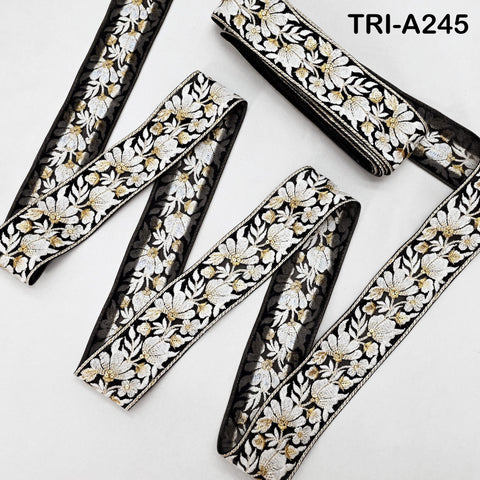 9 Yard Decorative Indian Trims Sari Embellishments Embroidery Clutches Ribbon Cushions Sewing Crafting Trimmings Curtains Headbands Borders