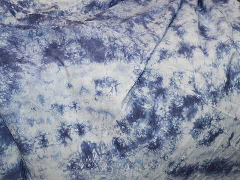 Dark Blue Screen Printed Fabric Tie Dye Soft Cotton Fabric By The Yard Indian Sewing Summer Dress Material Home Decor Curtains Making Fabric