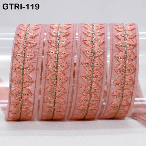 9 Yard Embroidered Costume Crafting Gift Wrapping Ribbon Christmas Trim Indian Trimming Sewing Dress Making Laces Home Cushion Decor Border