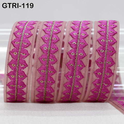 9 Yard Embroidered Costume Crafting Gift Wrapping Ribbon Christmas Trim Indian Trimming Sewing Dress Making Laces Home Cushion Decor Border