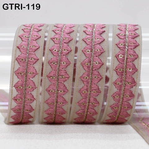 9 Yard Embroidered Costume Crafting Gift Wrapping Ribbon Christmas Trim Indian Trimming Sewing Dress Making Laces Home Cushion Decor Border
