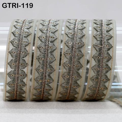 9 Yard Embroidered Costume Crafting Gift Wrapping Ribbon Christmas Trim Indian Trimming Sewing Dress Making Laces Home Cushion Decor Border