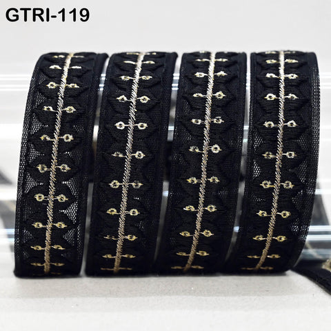 9 Yard Embroidered Costume Crafting Gift Wrapping Ribbon Christmas Trim Indian Trimming Sewing Dress Making Laces Home Cushion Decor Border