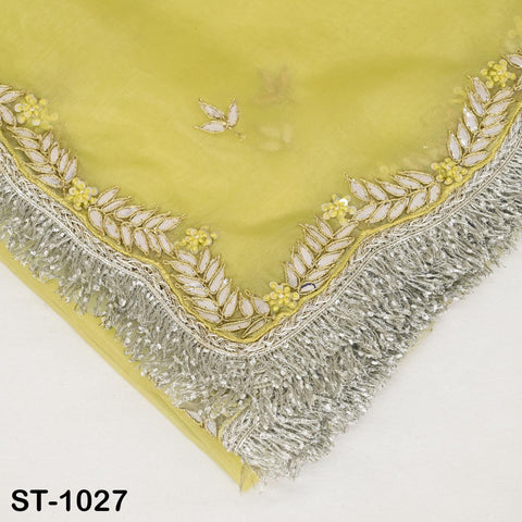 Gotta Patti Dupatta Hand Embroidery Organza Custom Designer Bridal Wedding Lehenga Women Chunni Veil Scarf Crafting Dress Gifts for Wife