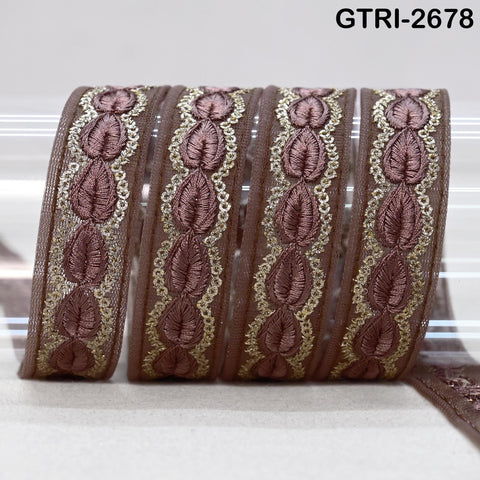 9 Yard 3cm Embroidery Ribbon for Kids Crafting Sewing Costumes Dog Collar Tote Bags, Lampshades, Holidays Decor Embroidered Embellishment