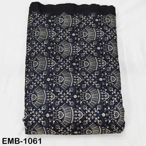 Embroidered Fabric Sewing DIY Crafting by the yard Indian Embroidery Wedding Dress Costumes Dolls Bags Cushion Covers Table Runners Blouses
