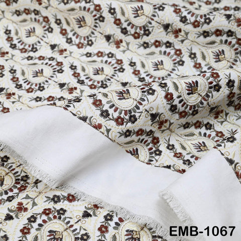 Indian Embroidery Fabric by the yard Embroidered Wedding Costumes Fabric Regency Reticules Victorian Handbags Marie Antoinette Junk Journals