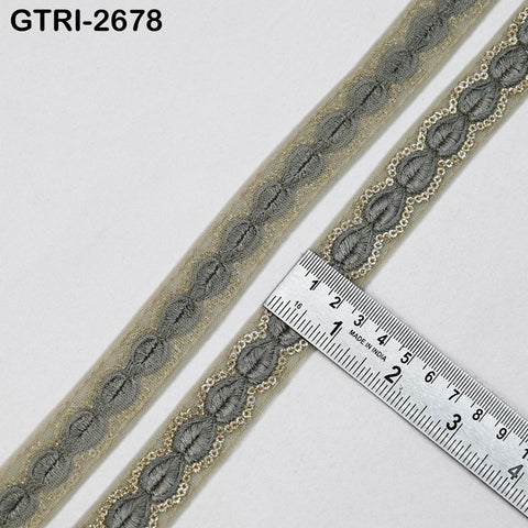 9 Yard 3cm Embroidery Ribbon for Kids Crafting Sewing Costumes Dog Collar Tote Bags, Lampshades, Holidays Decor Embroidered Embellishment