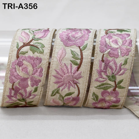 9 Yard Embroidery Pink Ribbon Crafting Sewing Costumes Dog Collar Tote Bags Lampshades Holidays Decor Embroidered Wholesale Tapes