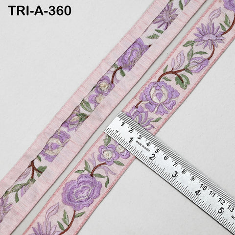 9 Yard Embroidery Pink Ribbon Crafting Sewing Costumes Dog Collar Tote Bags Lampshades Holidays Decor Embroidered Wholesale Tapes