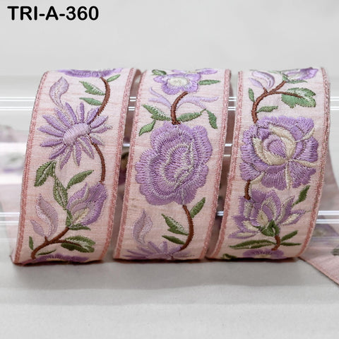 9 Yard Embroidery Pink Ribbon Crafting Sewing Costumes Dog Collar Tote Bags Lampshades Holidays Decor Embroidered Wholesale Tapes