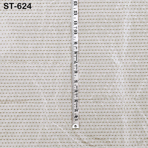 Pure Silk Brocade Fabric by Yard, Ivory Gold Zari Border, Wedding Costume Home Decor