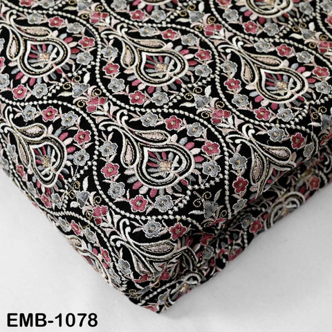 Embroidered Fabric by the Yard: Sewing, DIY Crafting Indian Embroidery Wedding Dresses, Costumes, Dolls, Bags, Cushion Covers