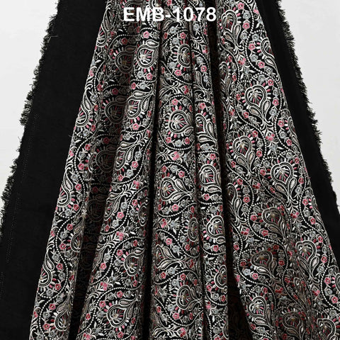 Embroidered Fabric by the Yard: Sewing, DIY Crafting Indian Embroidery Wedding Dresses, Costumes, Dolls, Bags, Cushion Covers