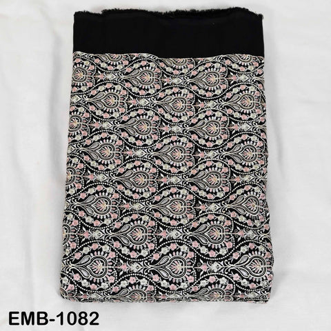Embroidered Fabric by the Yard: Sewing, DIY Crafting Indian Embroidery Wedding Dresses, Costumes, Dolls, Bags, Cushion Covers