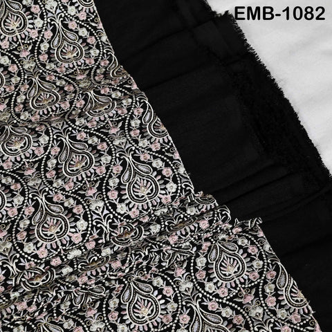 Embroidered Fabric by the Yard: Sewing, DIY Crafting Indian Embroidery Wedding Dresses, Costumes, Dolls, Bags, Cushion Covers