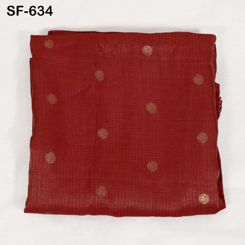 Pure Mysore Silk Fabric by Yard, Yellow Gold Zari Buttie Indian Wedding Dress Material
