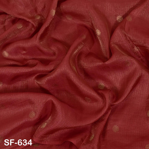 Pure Mysore Silk Fabric by Yard, Yellow Gold Zari Buttie Indian Wedding Dress Material